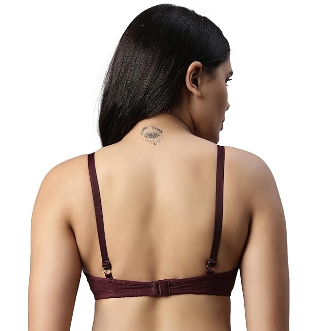 Women's T-Shirt Bra Set - Cotton Blend, Lightly Padded (4-Pack)