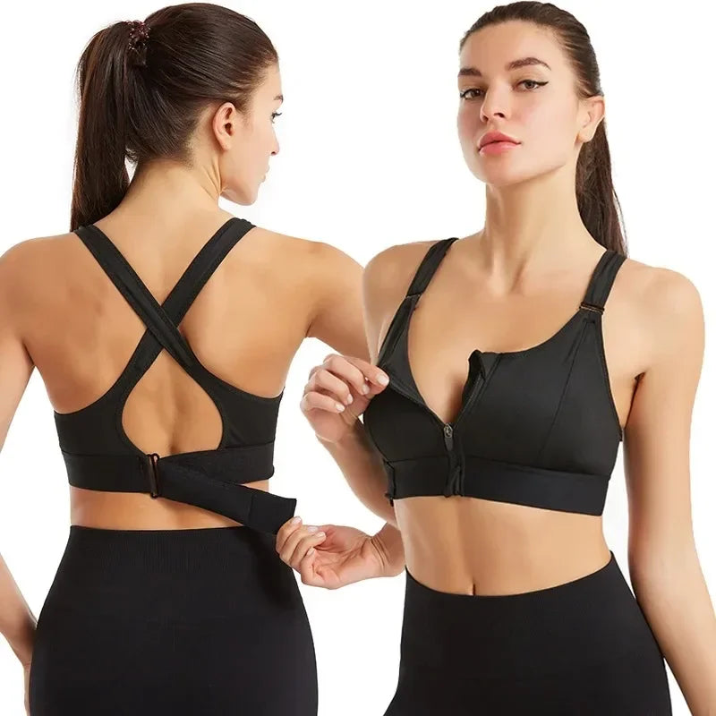 🔥Pack Of-3 Fitness Cross Padded Sport Bra 💖